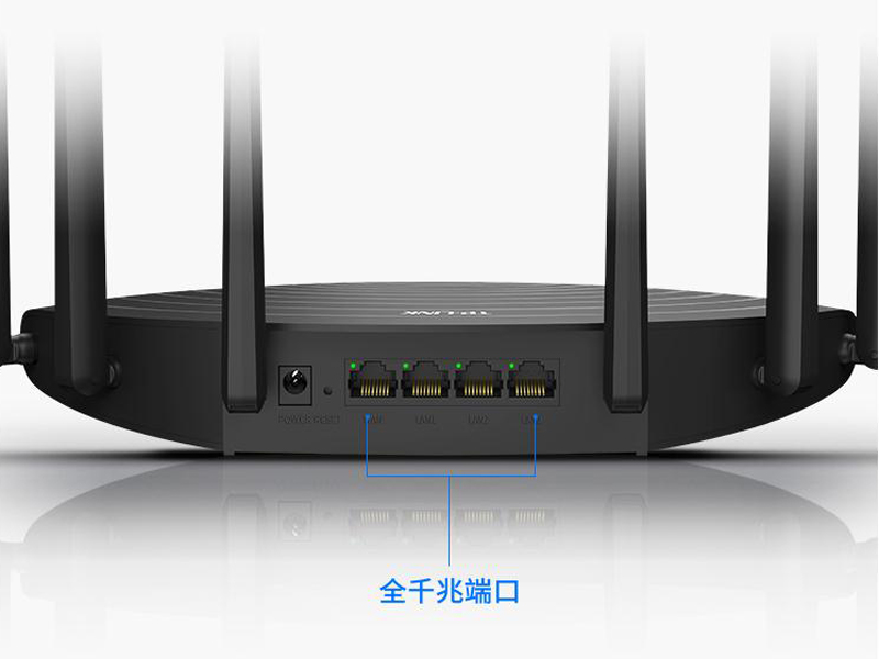 TP-LINK雙- WDR7661千兆版路由器接口展示